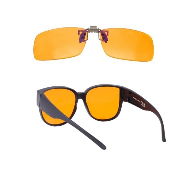 BRADDELL OPTICS BRADDELL OPTICS Blue Light Blocking Clip On and Fit over Glasses Bundle