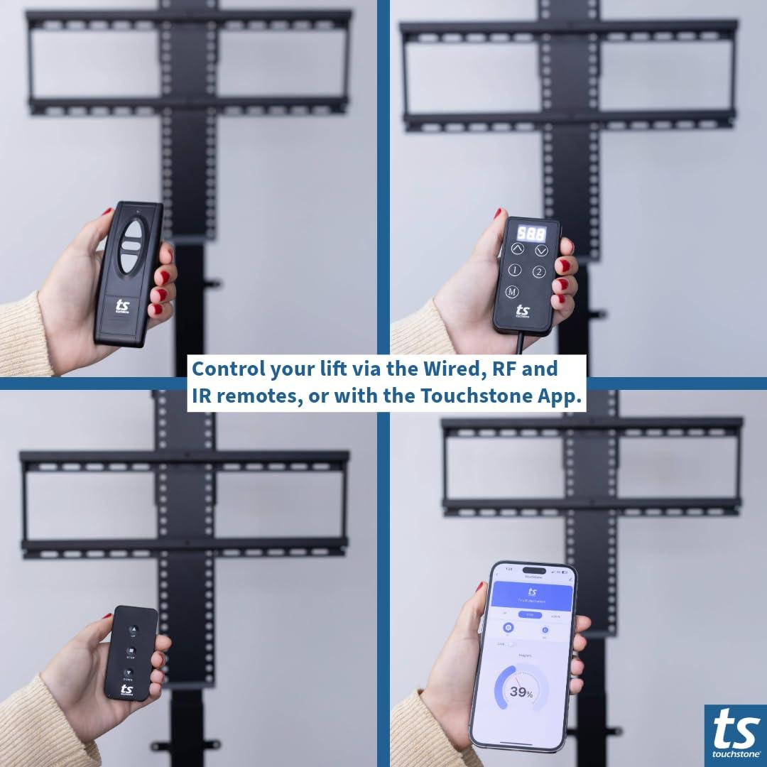 Touchstone Touchstone Valueline Swivel Smart Motorized TV Lift-for 32-70\" TVs-360 Degree Swivel-39 Height Travel-120lb Capacity-Height Memory-Flat Lid Mount-5yr Warrant-Alexa/WiFi Enabled-30010