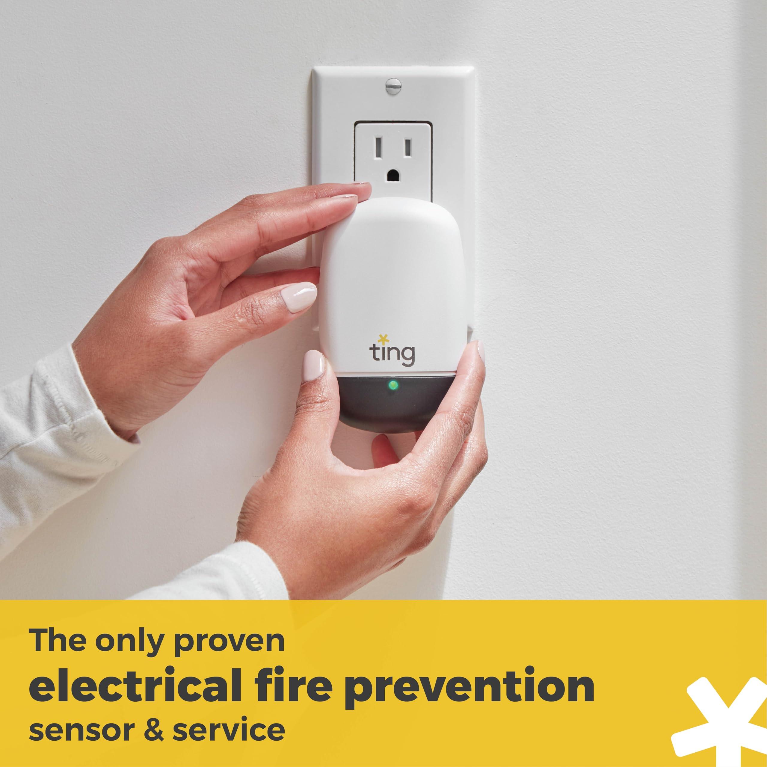 Ting Fire Ting Fire Ting Smart Fire Prevention Sensor & Service - Includes 12 Months of Required Service, Residential Use Only
