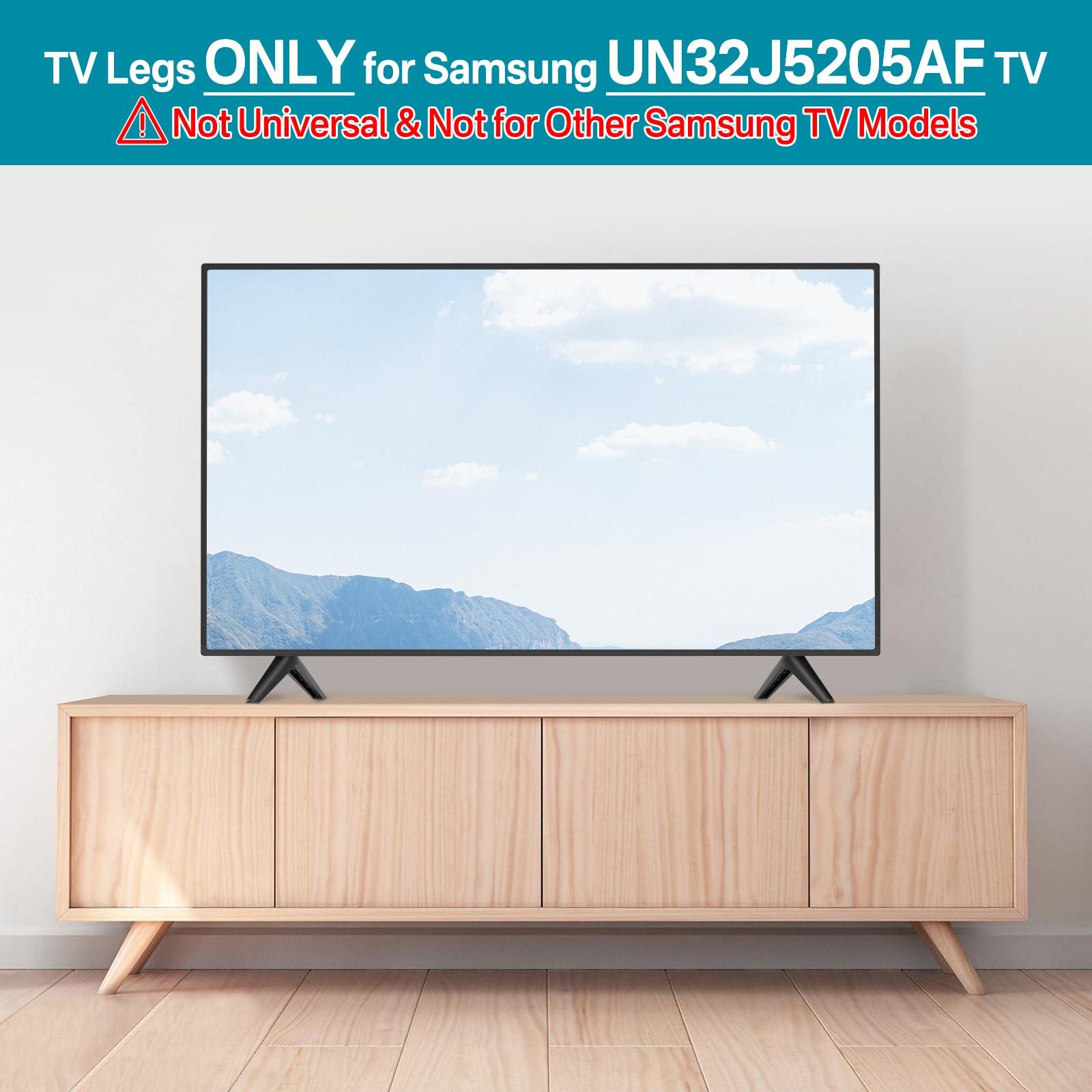 Rimous TV Stand Compatible with Samsung 32 inch Class FHD (1080P) Smart LED TVs, TV Stand Legs for Samsung TV Stands Base Replacement UN32J5205AF, Black