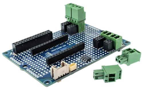 IOT-BOTS.COM qBody Arduino MKR Compatible Interface Board with installed Arduino MKR Compatible connectors, DC/DC, Temperature and Motion sensors, RTC, Serial Flash, INs / OUTs, RS485, 1-Wire,GROVE and JST I2C.