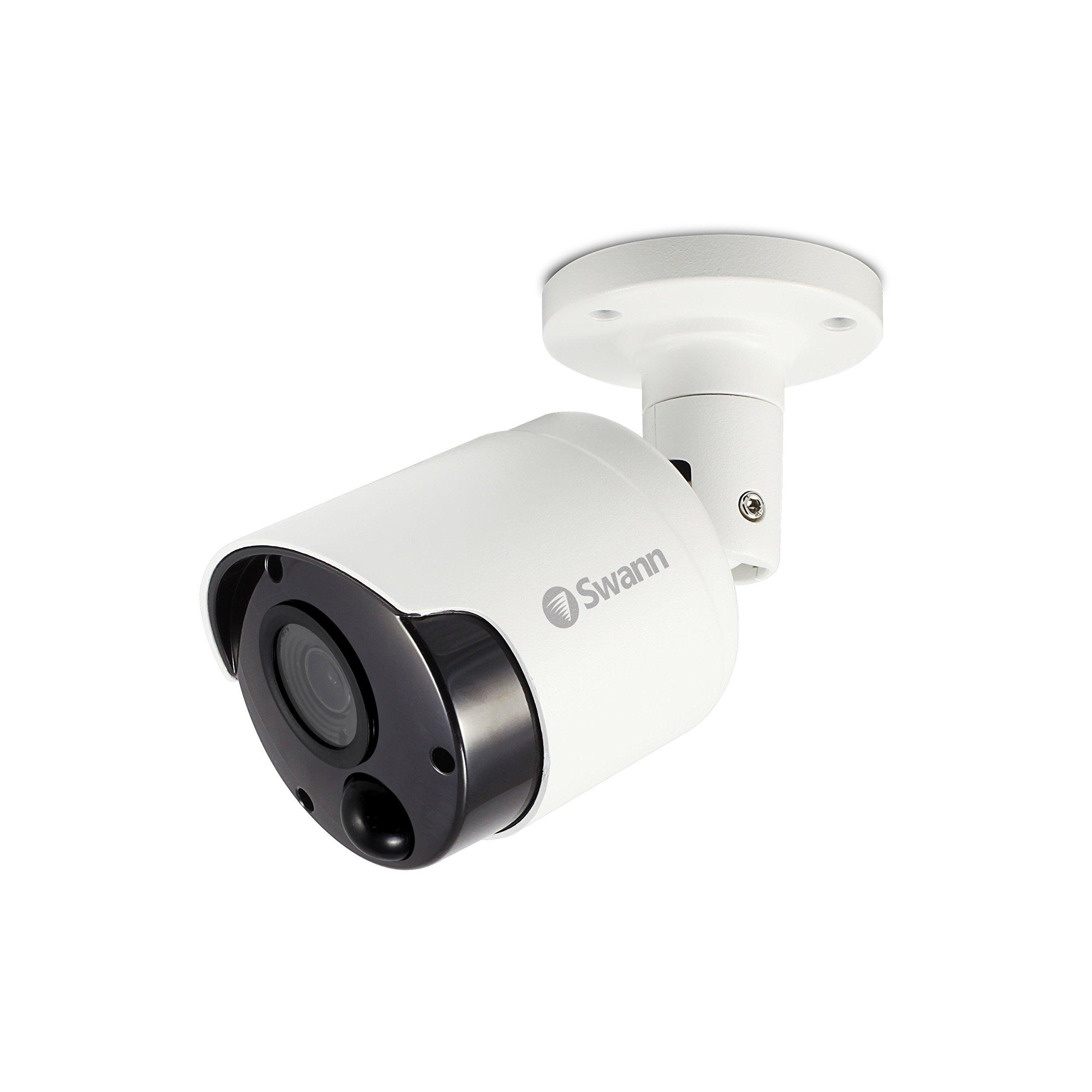 Swann Swann Wired PIR Bullet Security Camera, 5MP Super HD Surveillance Cam with Infrared Night Vision, Thermal, Heat & Motion Sensing, Add to DVR with BNC, SWPRO-5MPMSB