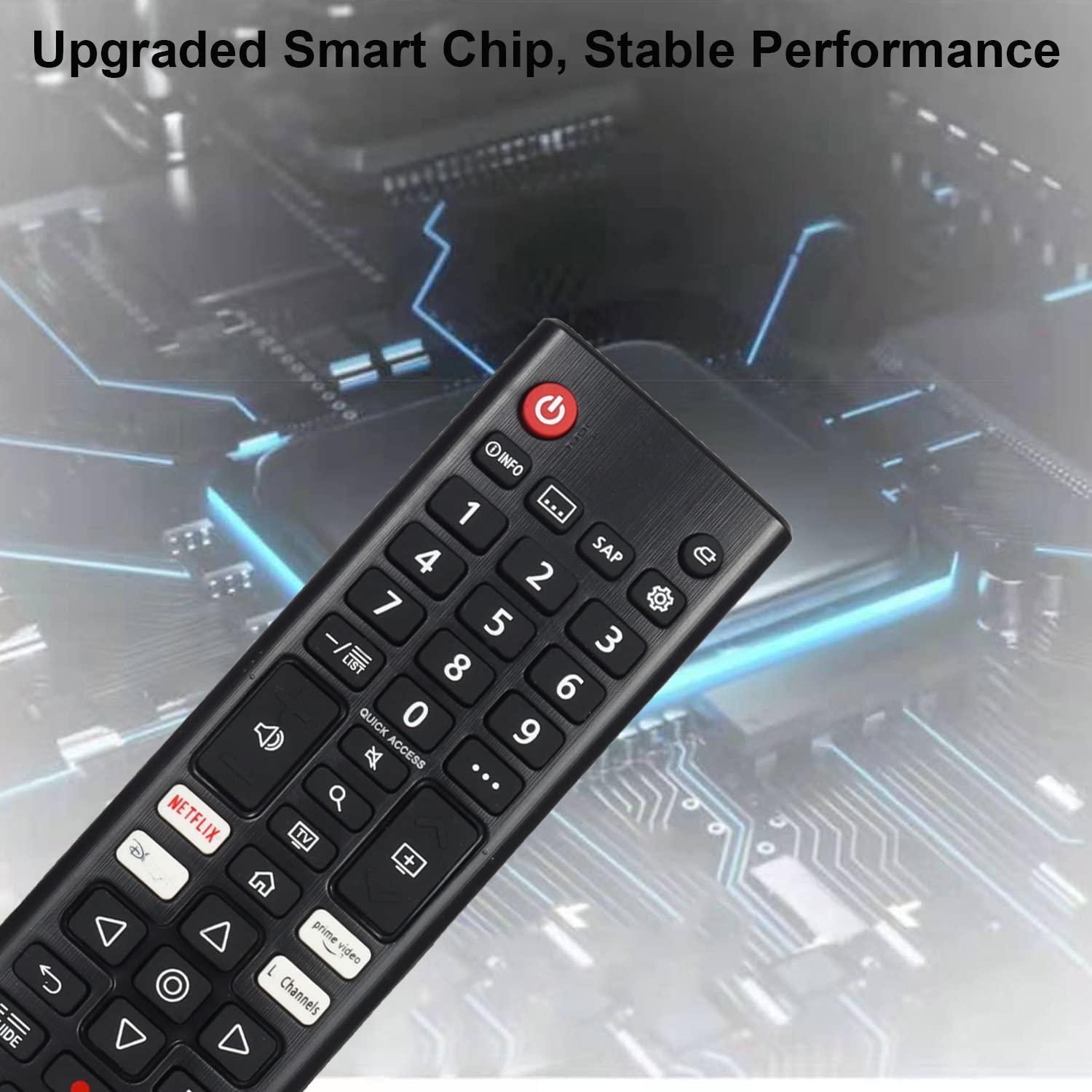 MEIWELL AKB76037601 Universal Remote Control Compatible with LG LED OLED LCD Smart TV, 4K 8K UHD HDTV Smart TV, webOS NanoCell QNED Smart TV with Netflix and Prime Video Keys [ with Batteries ]
