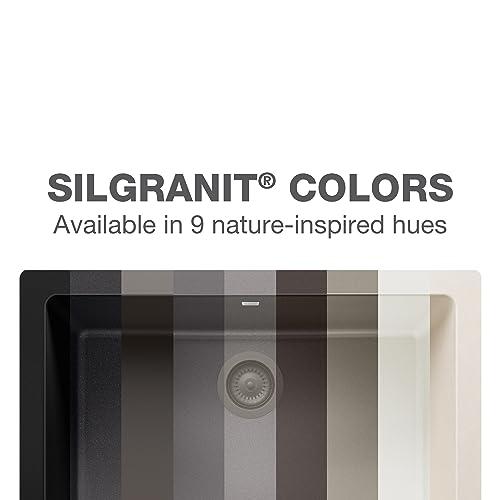 BLANCO BLANCO, Anthracite 441598 DIAMOND SILGRANIT 40/60 Double Bowl Undermount Kitchen Sink with Low Divide, 32" X 21"