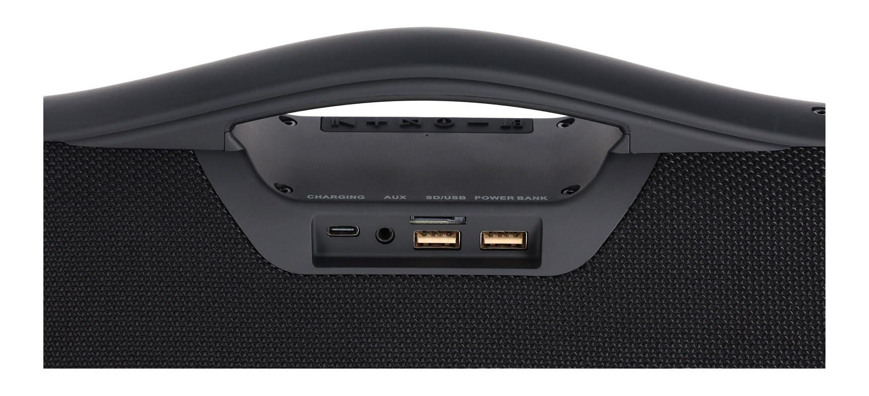 Rockville Rockville RPB-XL Black 30W RMS Bluetooth Speaker Boombox, Deep Bass, USB/SD/Aux Playback, TWS Linking, Long Battery Life, for Parties and Outdoor Adventures