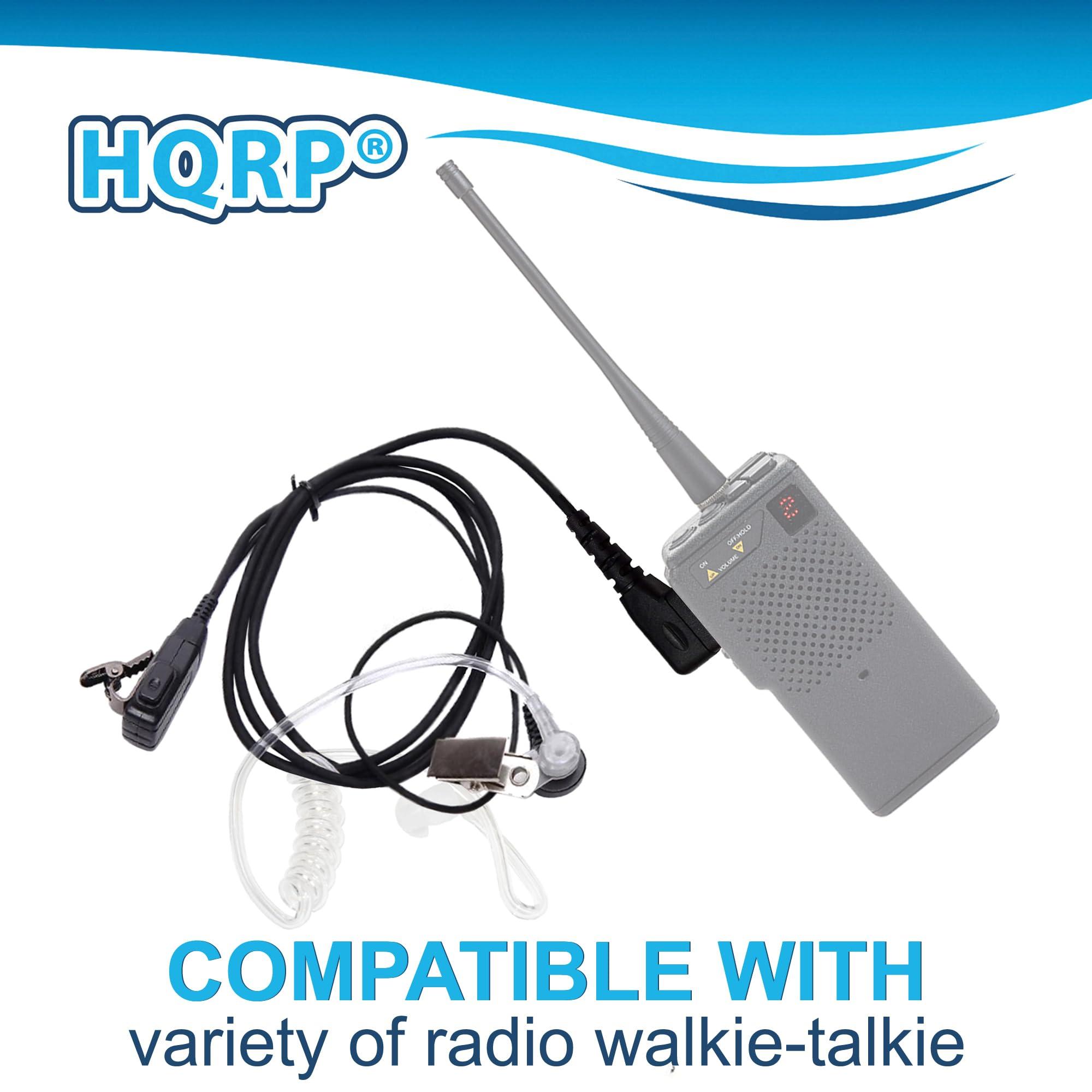 HQRP HQRP 2X 2 Pin Acoustic Tube Earpiece Headsets Mic Compatible with ICOM IC-S21E, IC-S41A, IC-S41E, IC-T2, IC-T21A Sun Meter