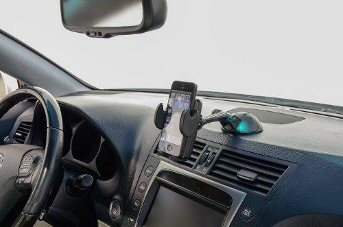ARKON ARKON Mounts Windshield or Dash Car Mega Grip Phone Holder Mount | Universal Phone Fit | Adjustable Angle | Strong Windshield Suction | Compatible with iPhone, Galaxy, Note, Pixel, and more