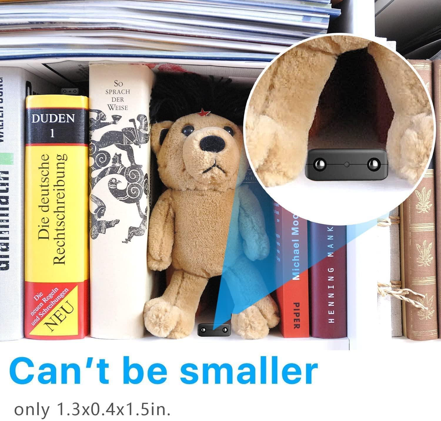 Rettru Smallest Wireless Wifi Camera, Hidden Camera Detector,HD1080P Mini Spy Camera,Small Camera,Baby Monitor,Nanny Cam,With Night Vision,Motion Detection, Cloud Storage, Remote Viewing for iOS Android APP