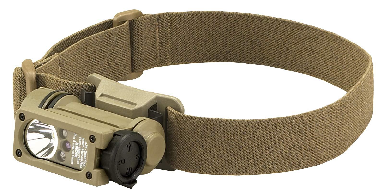 Streamlight Streamlight 14512 Sidewinder 47 Lumens Compact II Military Model Angle Head Flashlight, Headstrap and Helmet Mount Kit