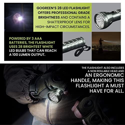 Go Green Power Inc. GoGreen Power GG-113-24SV 28 LED Professional Flashlight