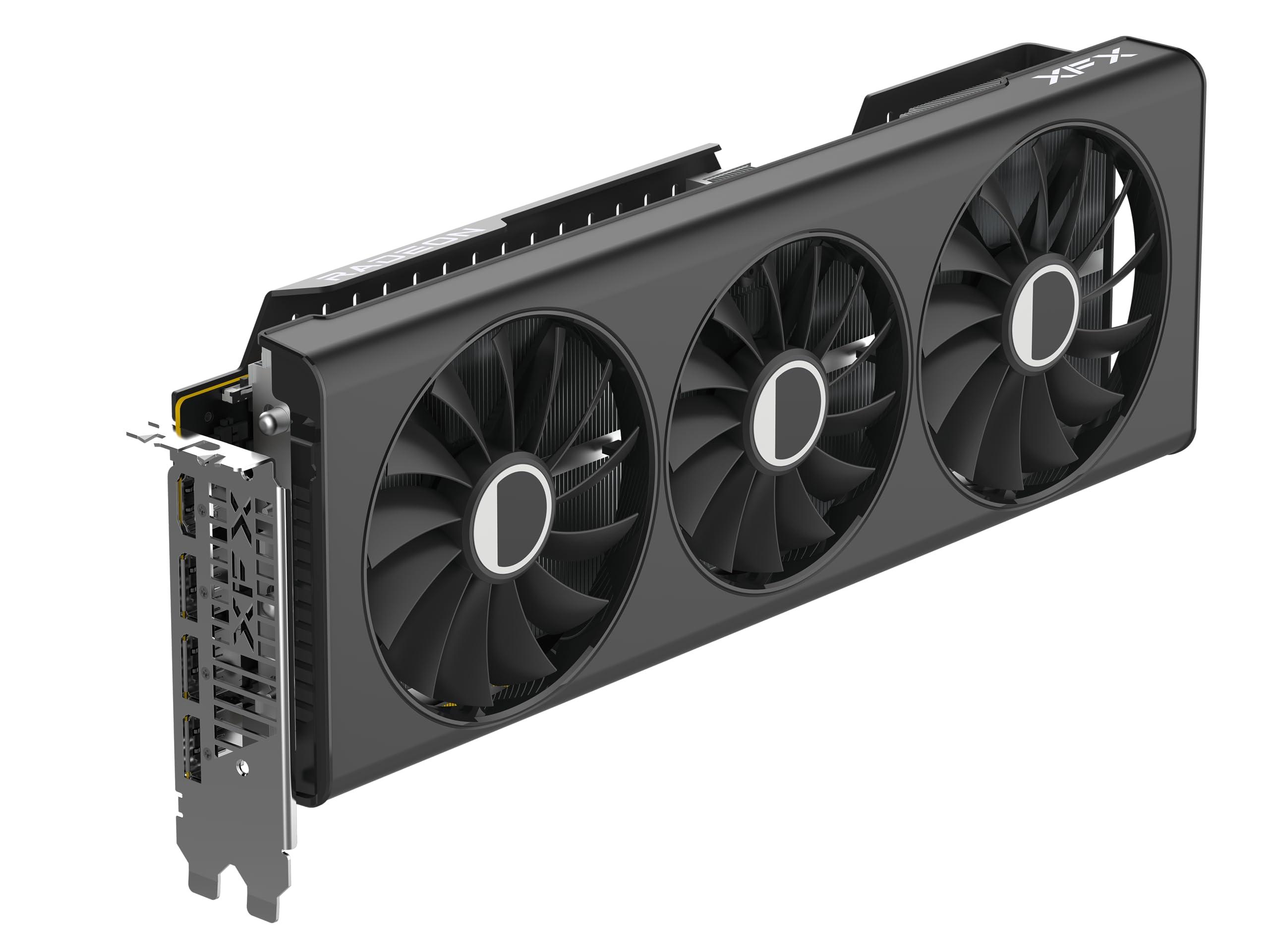 XFX XFX Speedster QICK319 RX 7700 XT Black Gaming Graphics Card 12GB GDDR6 HDMI 3xDP, AMD RDNA 3 RX-77TQICKB9