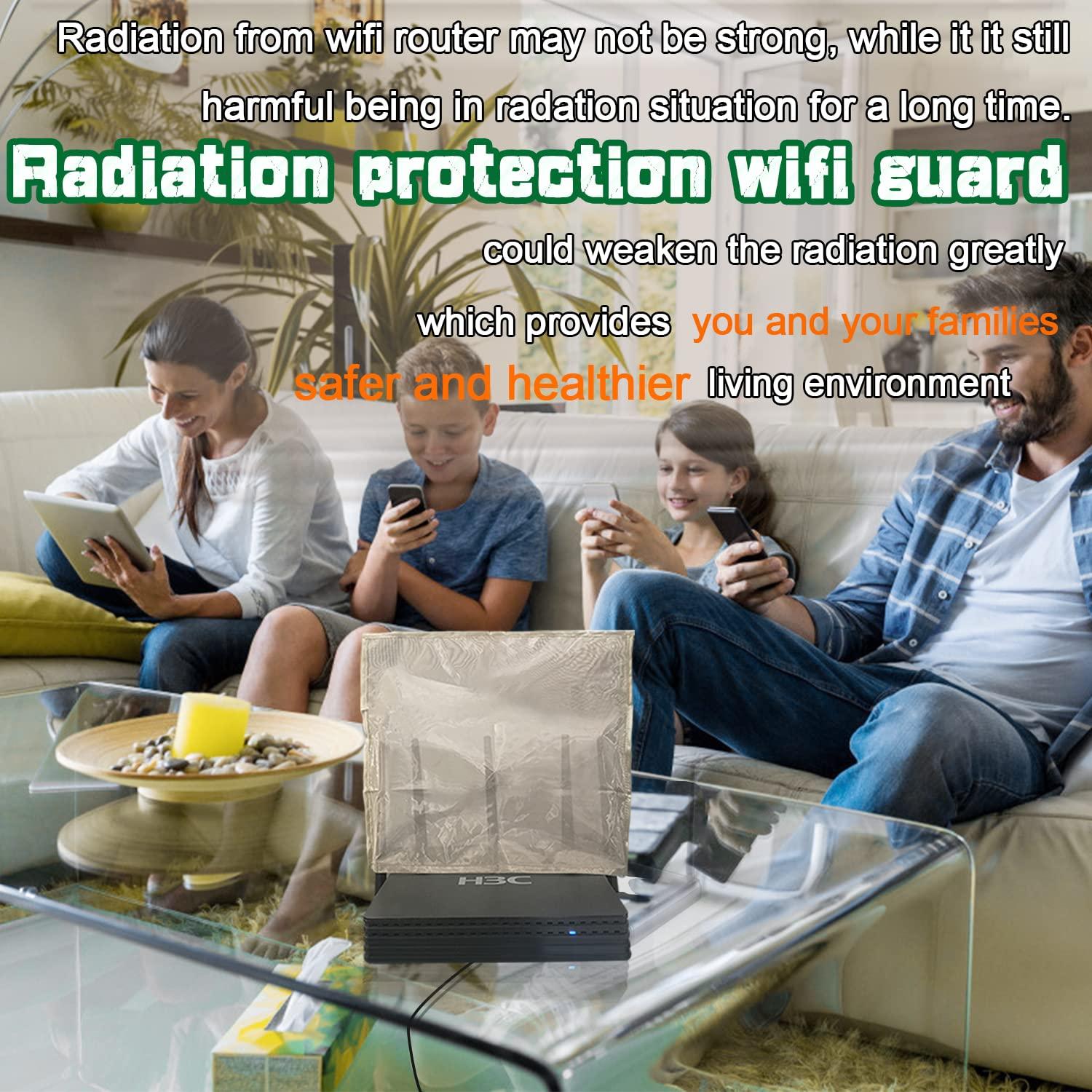NewBeau WiFi Cover Emf Protection WiFi Router Cover Radiation Shielding WiFi Guard Emf Faraday Cage for Router 13.8IN 15.7IN