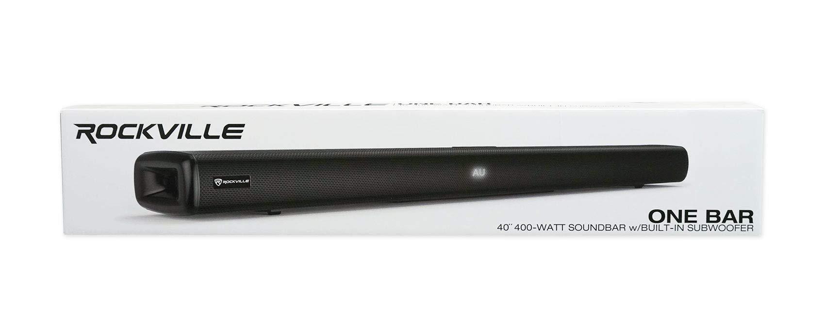 Rockville Rockville ONE-BAR All in One SoundBar 2.1 Bluetooth Sound Bar w/Sub Built in, BLACK