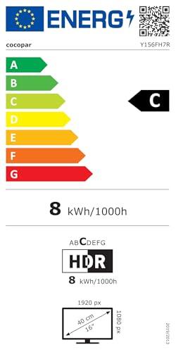 cocopar cocopar Travel Monitor  Upgraded 15.6 Inch 1080P FHD HDR IPS Ultra Slim USB-C Portable Display with Kickstand Dual Type-C Mini HDMI Dual Speakers for Laptop PC Mac Surface Xbox PS4 Switch