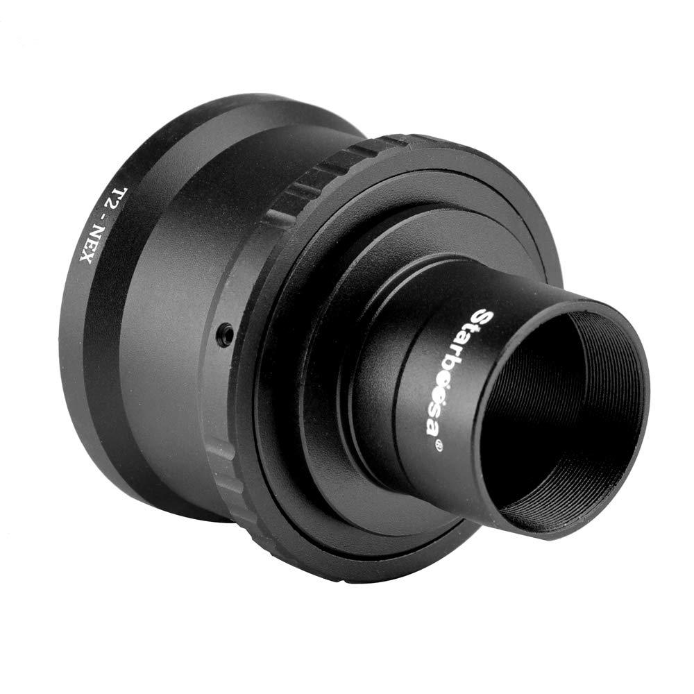 starboosa Starboosa T2-Ring & M42 to 1.25" Telescope T Adapter - For Sony NEX-3, 5, 6, 7, 5R, VG40, A7R II, A6300, A6000 Etc