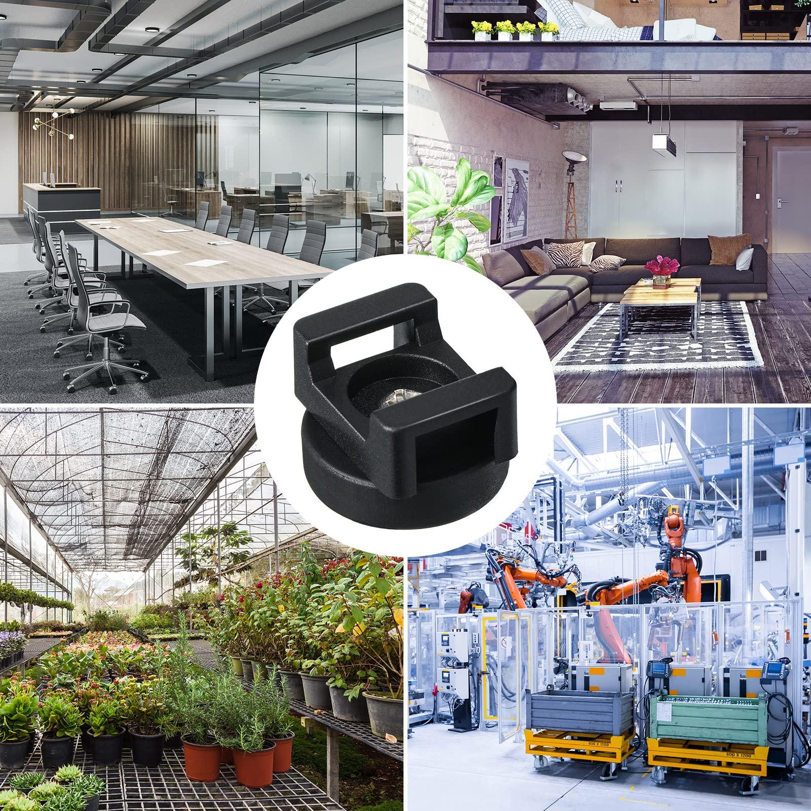 Yookeer Magnetic Zip Tie Mount Multipurpose Cable Holder Cable Mount Magnets Magnetic Wire Management Bases with Heavy Duty Cable Zip, Mount Nylon Cable Ties in Total(250 Pieces,22 mm)