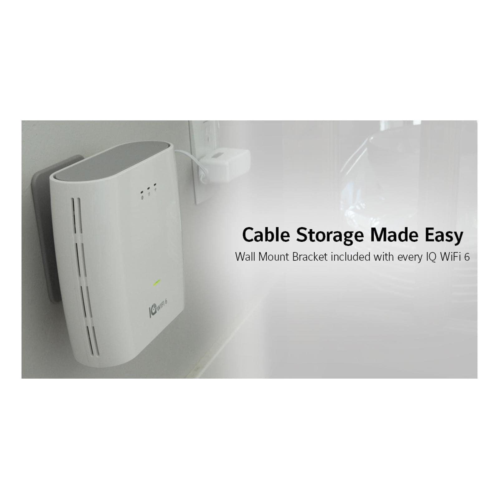 Qolsys Qolsys IQWF6 IQ WiFi 6 Wi-Fi Router Mesh System, 1500 sq ft Coverage, Can Add up to 8 Nodes, Independent or Parallel, IQ Panel Integration Compatibility, 2.4GHz/5GHz, IPv4 and IPv6, 1x LAN / 1x WAN