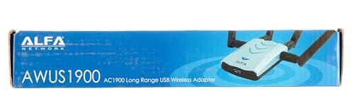 ALFA Network ALFA AC1900 WiFi Adapter - 1900 Mbps 802.11ac Long-Range Dual Band USB 3.0 Wi-Fi Network Adapter w/4x 5dBi External Dual-Band Antennas, TAA Compliant