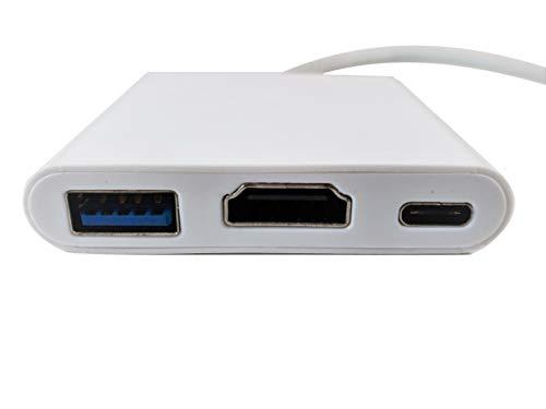 MICRO CONNECTORS Micro Connectors USB31-UCHDMIU3 USB-C to HDMI Multiport Adapter, White
