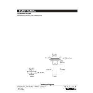 Kohler Basket Strainer