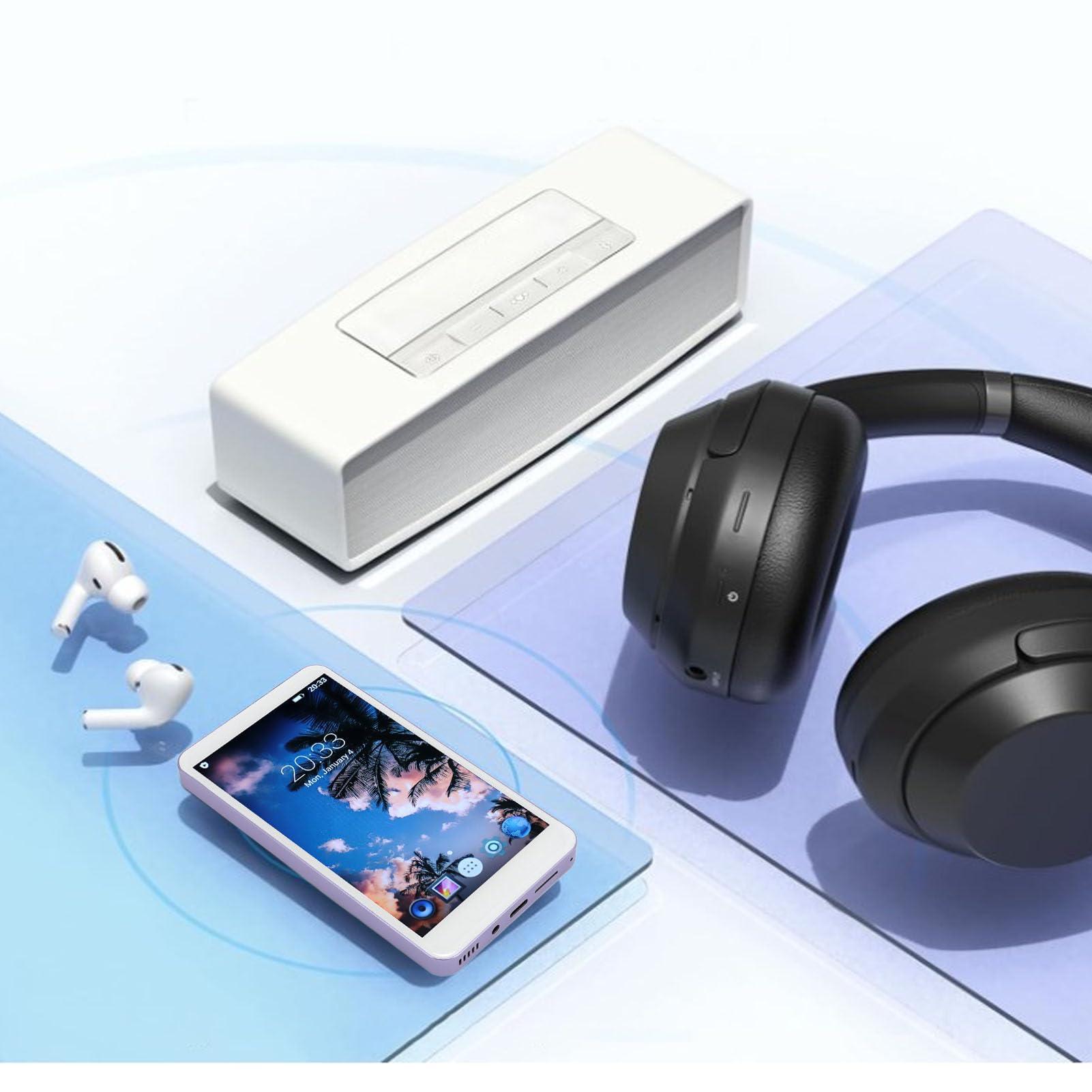 LAISANIM LAISANIM 8GB Mp3 Mp4 Player with Bluetooth and, 5.0" IPS Touchscreen Mp3 Music Players with FM Radio for Kids,Support Up to 256GB TF Card(not Included) ()