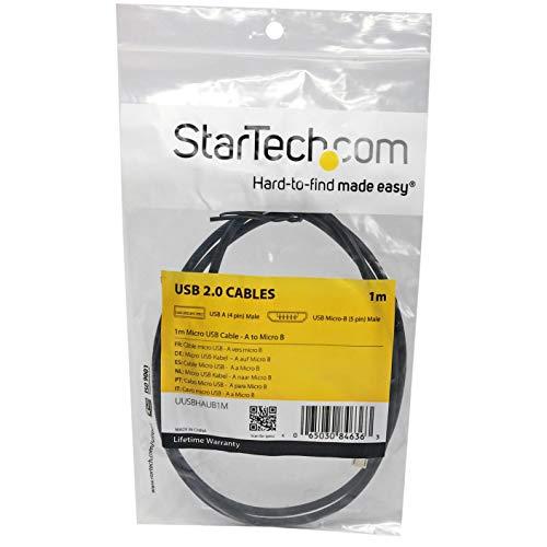 StarTech StarTech.com 1m Micro USB Cable - A to Micro B - 1m USB a to Micro Cable - 1m USB 2.0 Micro Cable (UUSBHAUB1M)
