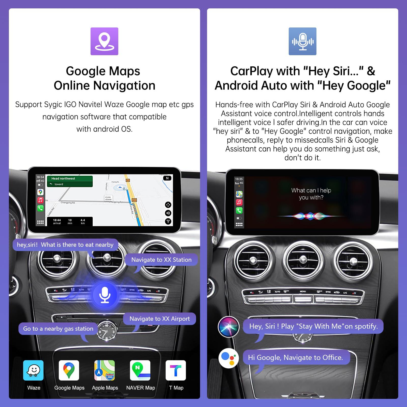 Road Top Road Top Android 13 Car Radio Touchscreen 12.3'' Car Stereo for Mercedes Benz C GLC Class W205 2015-2018 Year with NTG5.0, 8+256 GB, Support Wireless Carplay, Android Auto, Navigation, Camera
