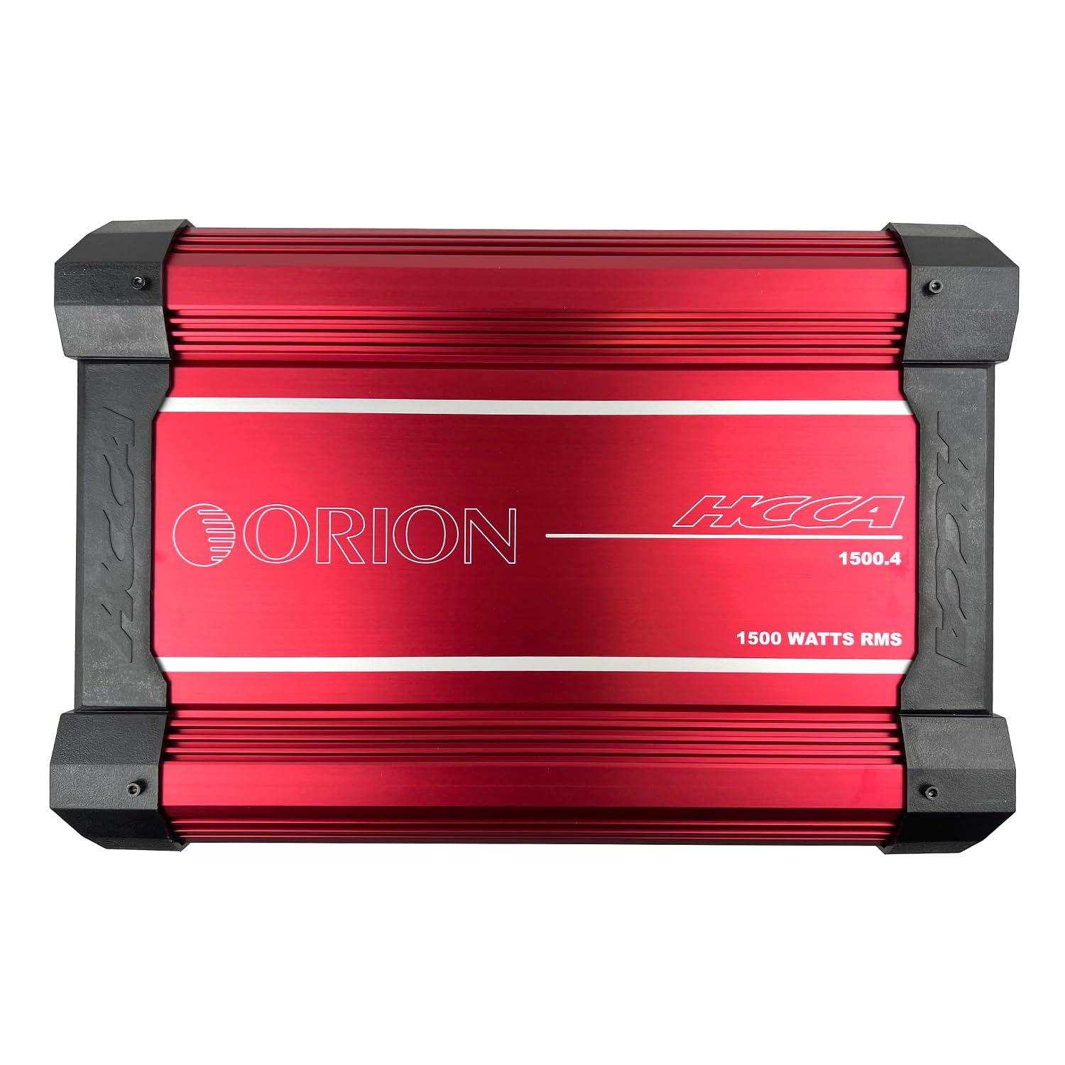 ORION Orion HCCA Series HCCA1500.4 High Performance 1500W RMS 4-Channel Class A/B Amplifier - 1 Ohm Stable, Low/High Pass Crossover, Bass Boost Control, MOSFET Power Supply, with Bass Knob, Made in Korea