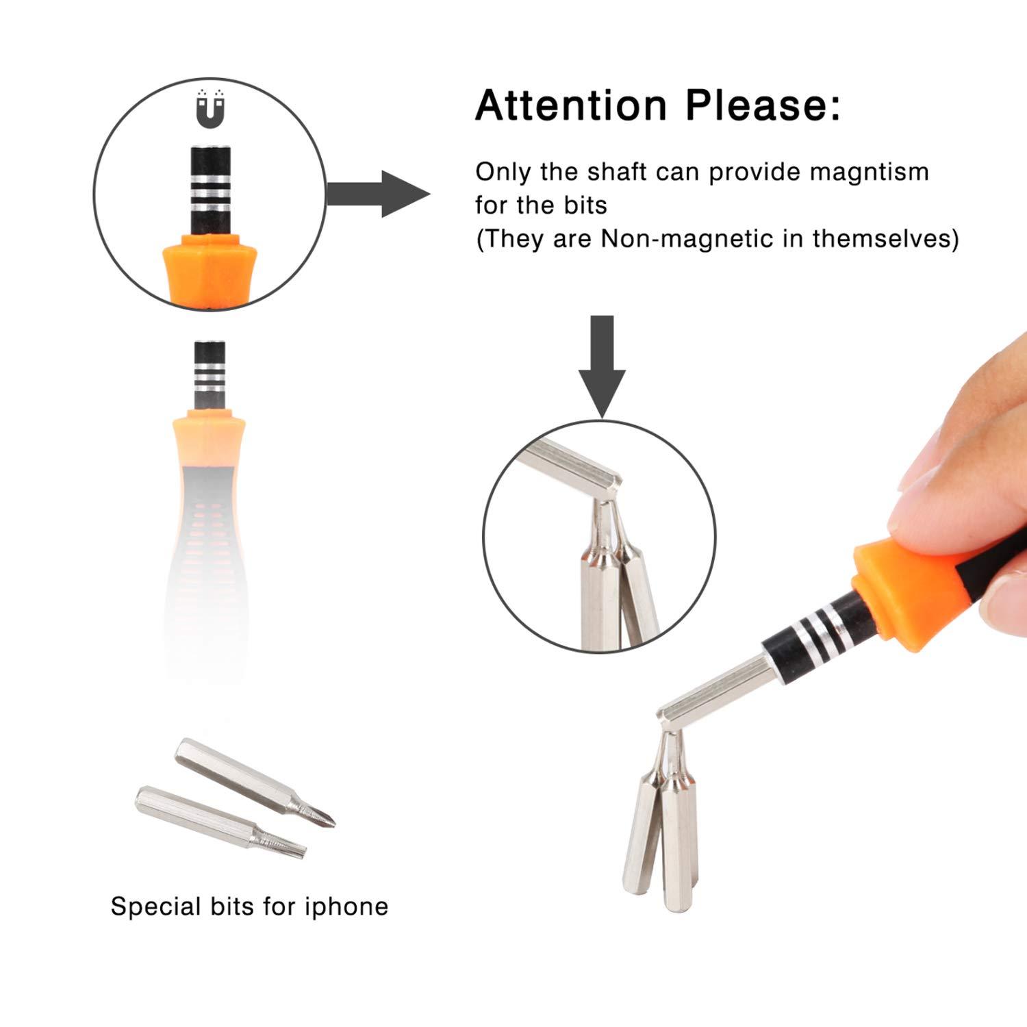 Harita 31 in 1 Magnetic Screwdriver Set with Non-Slip Handle, Small Screwdrivers Repair Tool Kit for iPhone, iPad, Computer, Watch, Glasses, Camera, Electronic