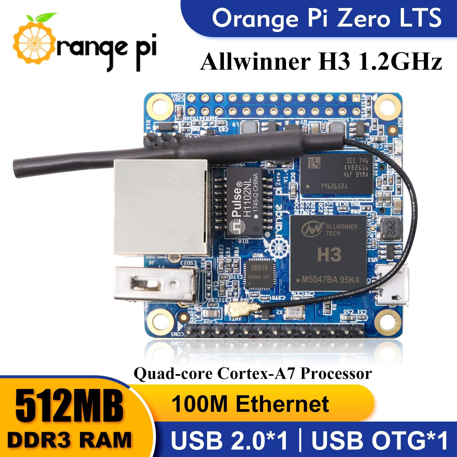 Orange Pi Orange Pi Zero LTS AllWinner H3 512MB Quad-Core, Open-Source Single Board Computer, Run Android, Ubuntu, Debian Image