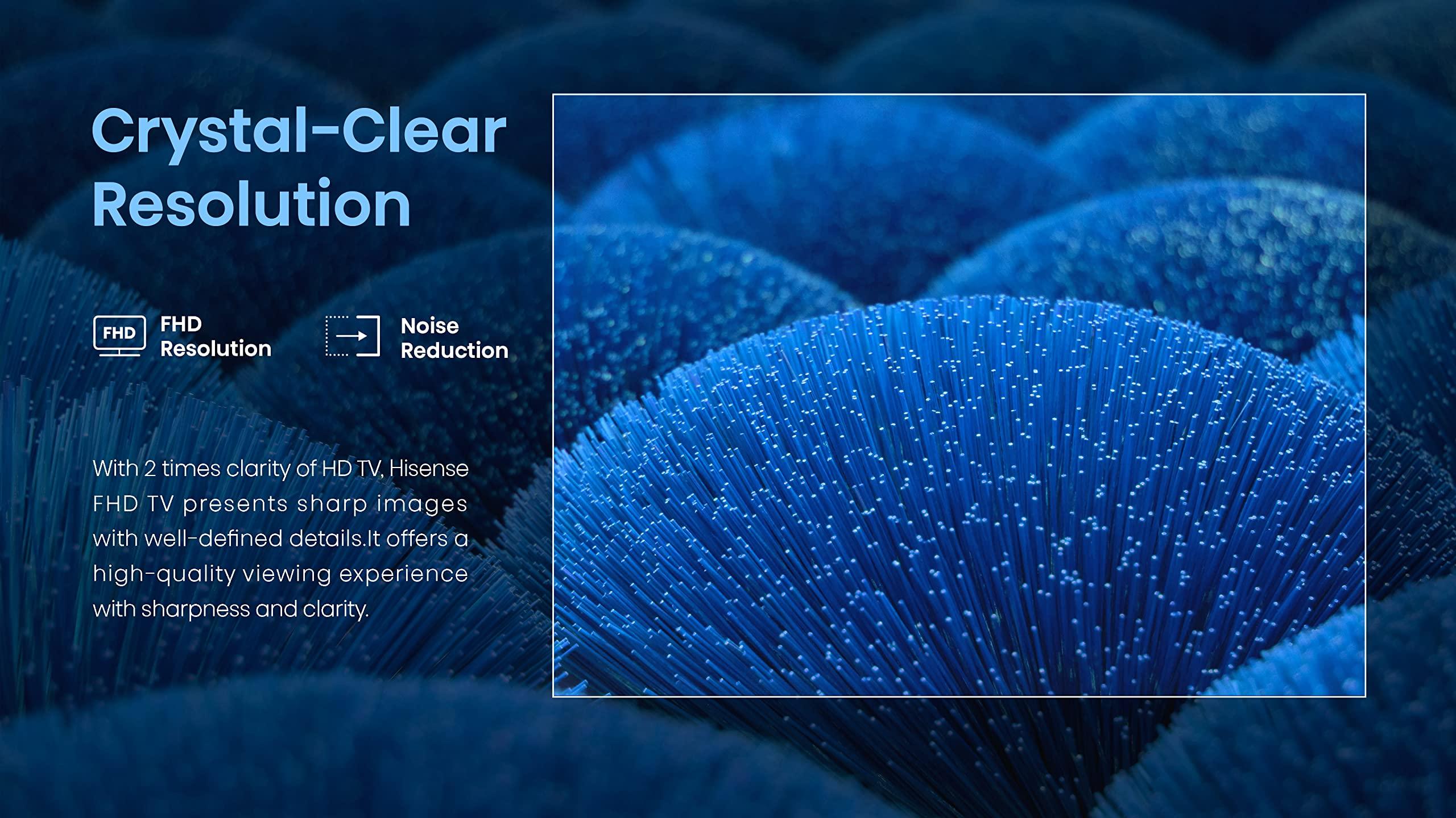 Hisense Hisense A4 Series 40-Inch Class FHD Smart Android TV with DTS Virtual X, Game & Sports Modes, Chromecast Built-in, Alexa Compatibility (40A4H, 2022 New Model) Black