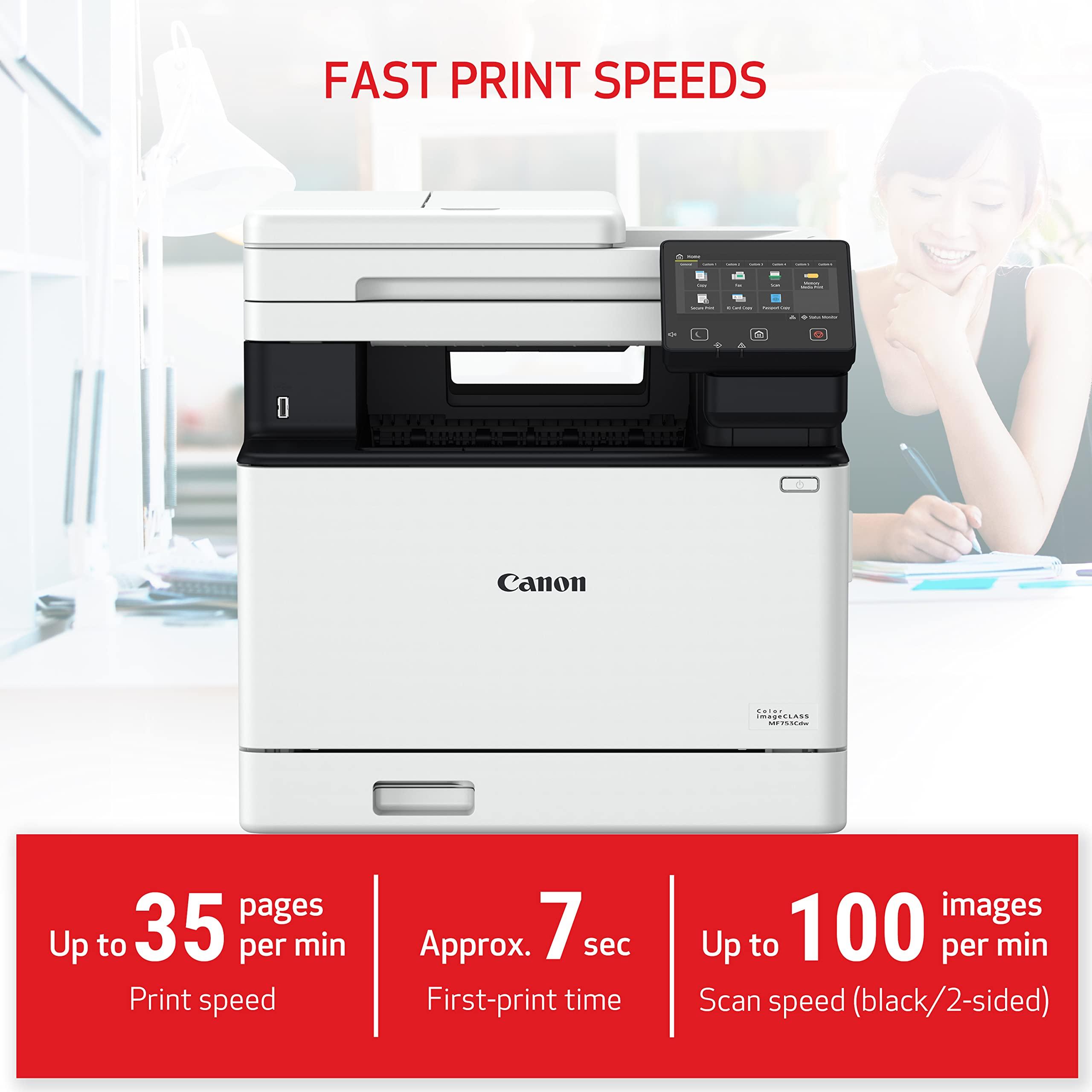 Canon Canon Color imageCLASS MF656Cdw - All in One, Duplex, Wireless Laser Printer & imageCLASS MF753Cdw Wireless Laser All-in-One Color Printer