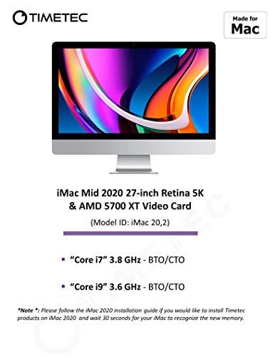 Timetec Timetec 32GB KIT(2x16GB) Compatible for Apple DDR4 2666MHz / 2667MHz for Mid 2020 iMac (20,1/20,2) / Mid 2019 iMac (19,1) 27-inch w/Retina 5K, Late 2018 Mac Mini (8,1) PC4-21333 /PC4-21300 MAC RAM