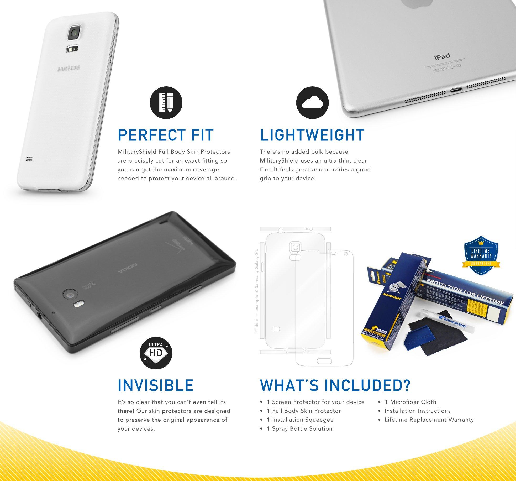 ArmorSuit Armor Suit MilitaryShield Full Body Skin Film + Screen Protector For Microsoft Surface Pro 4 - Anti-Bubble HD Clear Film