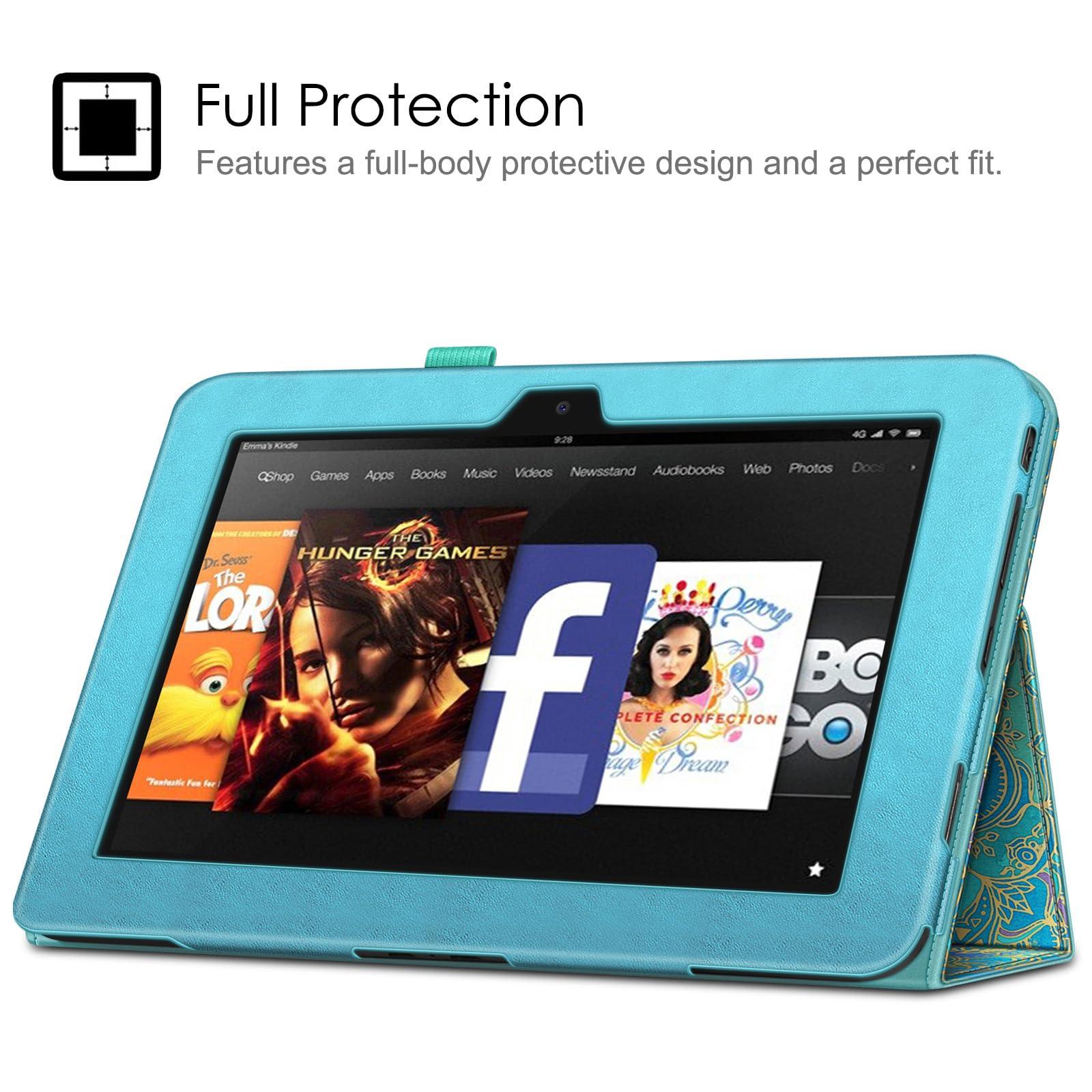 Fintie Fintie Folio Case for Kindle Fire HD 8.9\" - Slim Fit Leather Case with Auto Sleep/Wake for Amazon Kindle Fire HD 8.9 (Will not fit HDX Models) - Shades of Blue