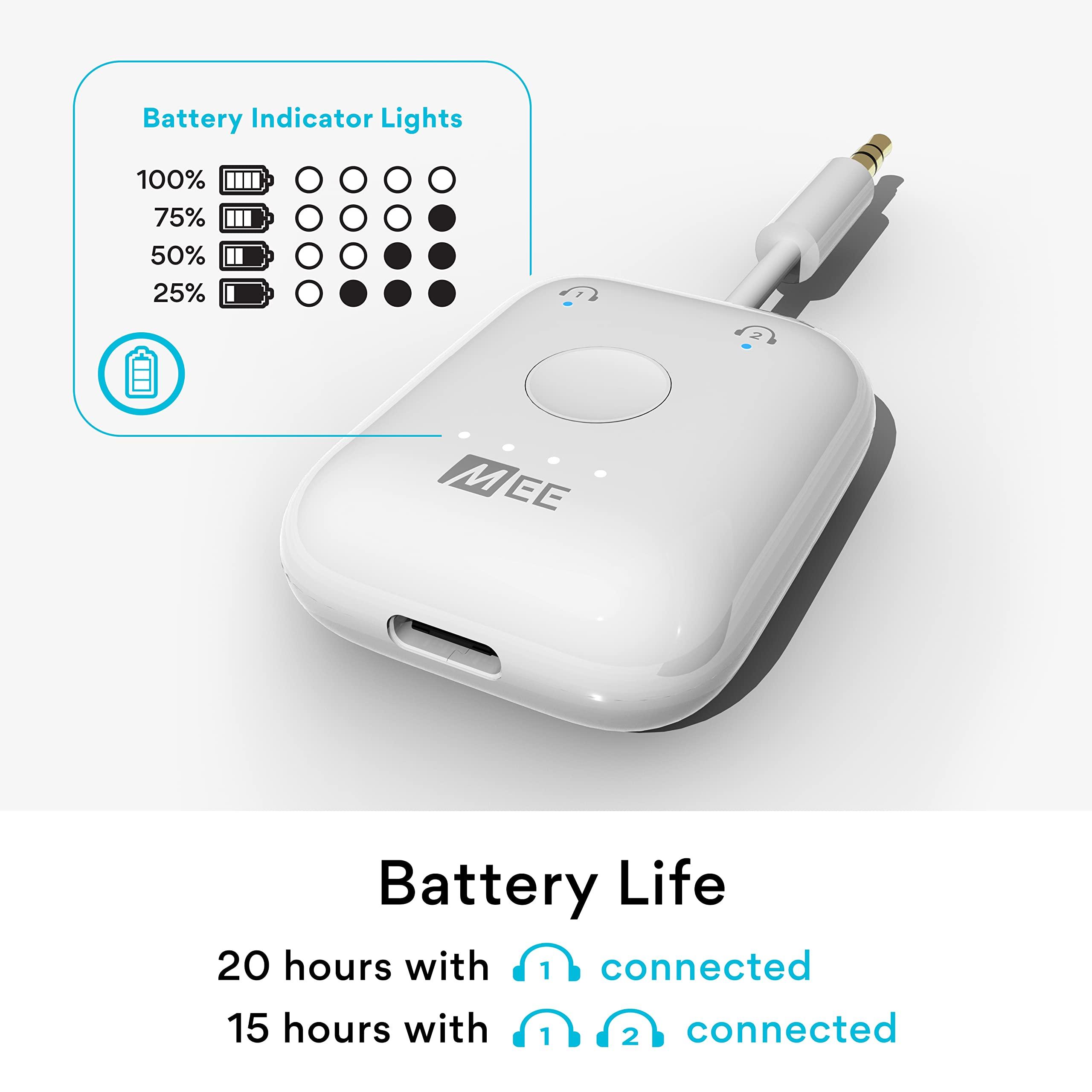 MEE audio MEE audio Connect Air Bluetooth Audio Transmitter and Matrix Cinema Headphones Bundle with aptX Low Latency