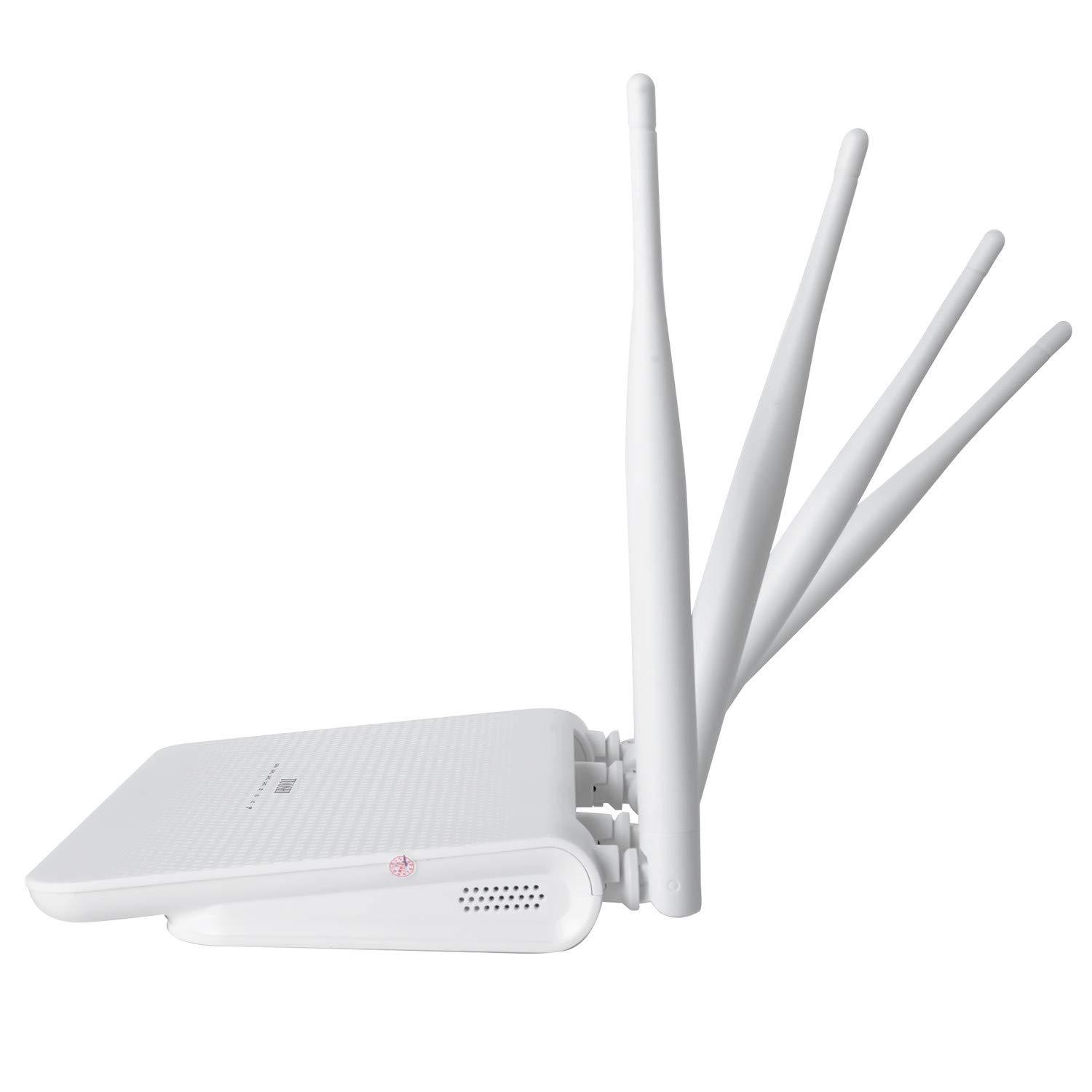 TUOSHI TUOSHI N300 WiFi Unlocked 4G LTE Modem Router with SIM Card Slot, 300Mbps WiFi, LTE Cat4, EC25-AF Qualcomm Chipset, 5dBi High Gain Antennas, Plug and Play, LT15F