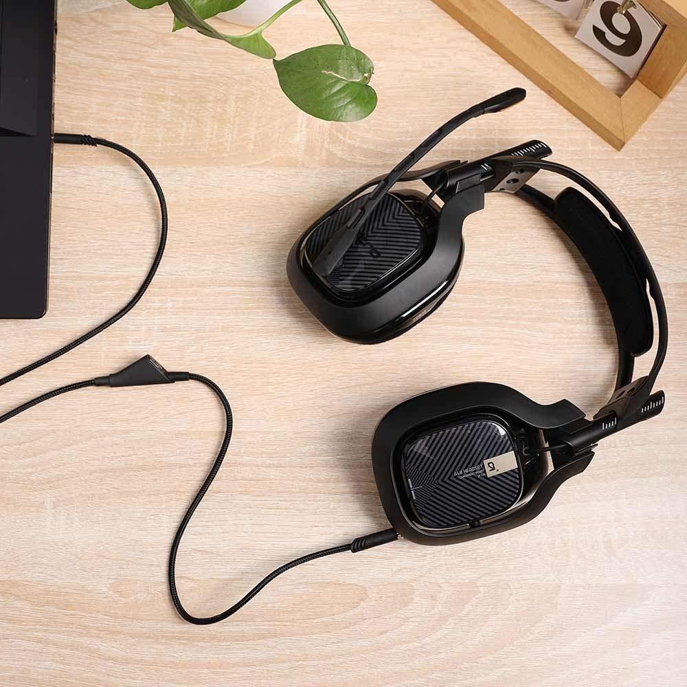 MJKOR MJKOR [3 Meter Replacement for Astro A40TR Inline Mute Cable Cord,Mute Function Audio Gaming Wire Compatible with Astro A40 TR Headsets (3 Meter, Mute Function)
