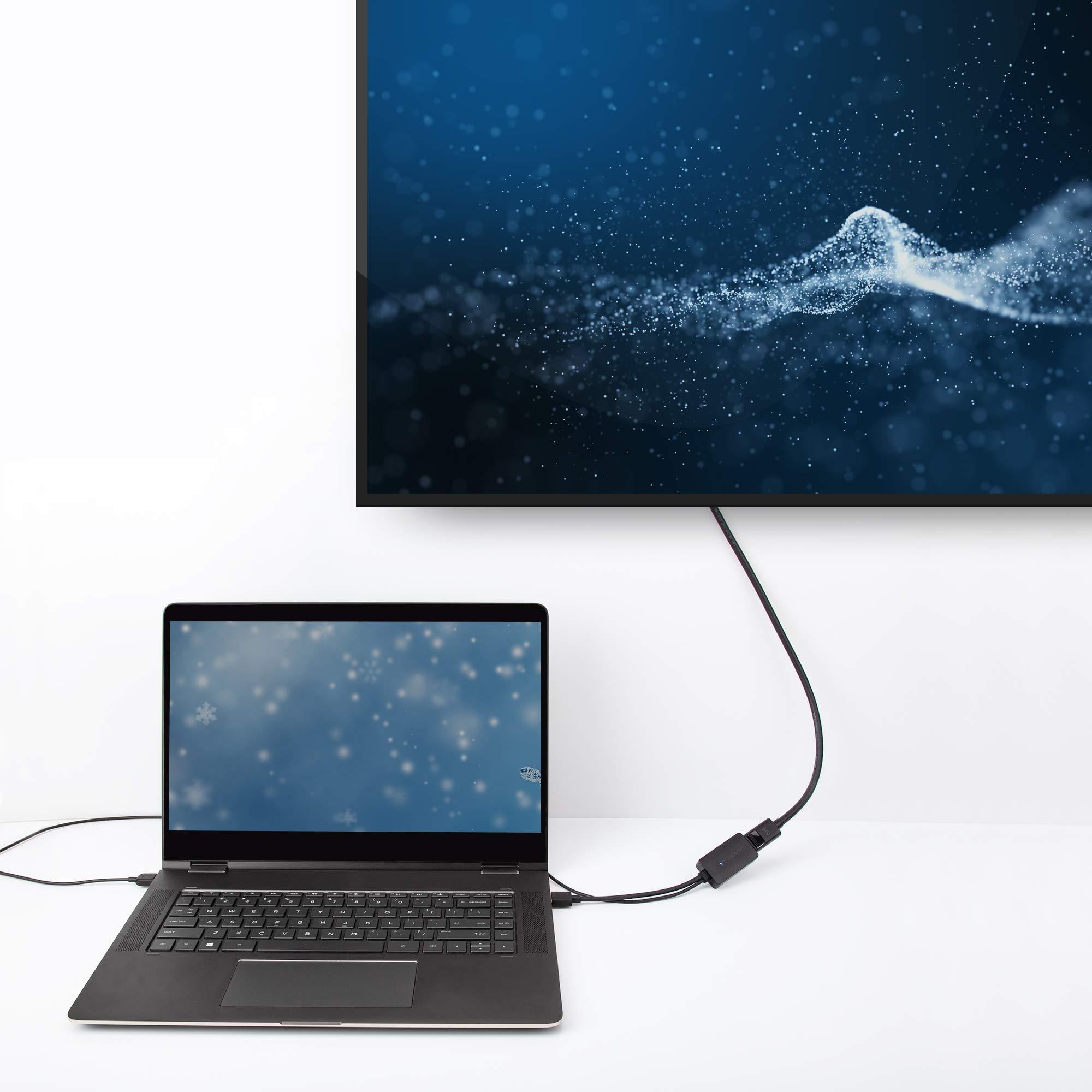 Cable Matters Cable Matters HDMI to DisplayPort Adapter (HDMI to DP Adapter) with 4K Video Resolution Support & DisplayPort to DisplayPort Cable (DP to DP Cable) 6 Feet