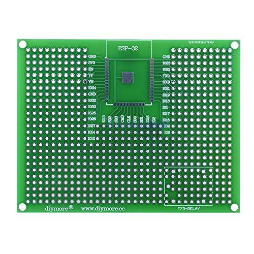 Phoncoo 1Pcs 7x9CM Prototype PCB Breadboard for ESP8266 ESP-12E ESP-12F ESP32 ESP-32S Realy Double Side Prototype PCB New Arrival