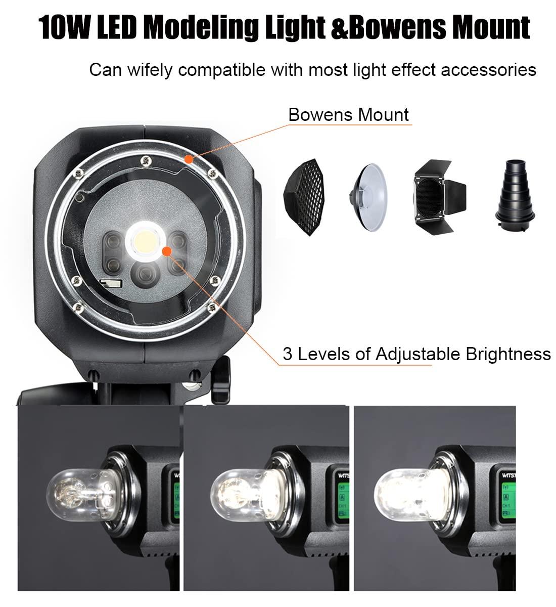 GODOX Godox AD600BM Outdoor Strobe Flash,Bowens Mount 600Ws GN87 High-Speed Sync Photography Studio Flash Monolight with 2.4G Wireless X System, 8700mAh Battery,500 Full Power Flash, Recycle in 0.01-2.5s