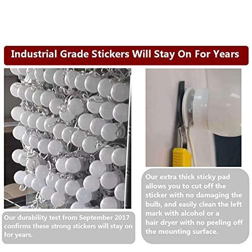 Waneway Waneway Vanity Lights for Mirror, DIY Hollywood Lighted Makeup Vanity Mirror Dimmable Lights, Stick on LED Mirror Light Kit for Vanity Set, Plug in Makeup Light for Bathroom Wall Mirror, 14-Bulb