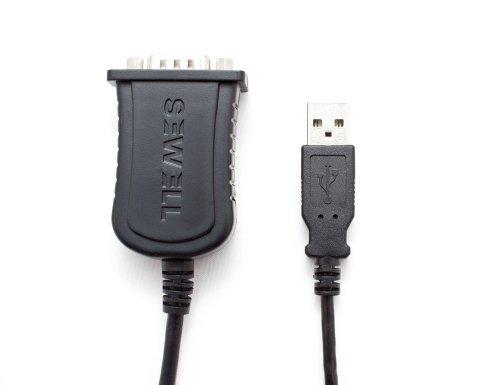 Sewell Sewell Instacom USB to Serial Adapter 2' with Posts (SW-1301), Black
