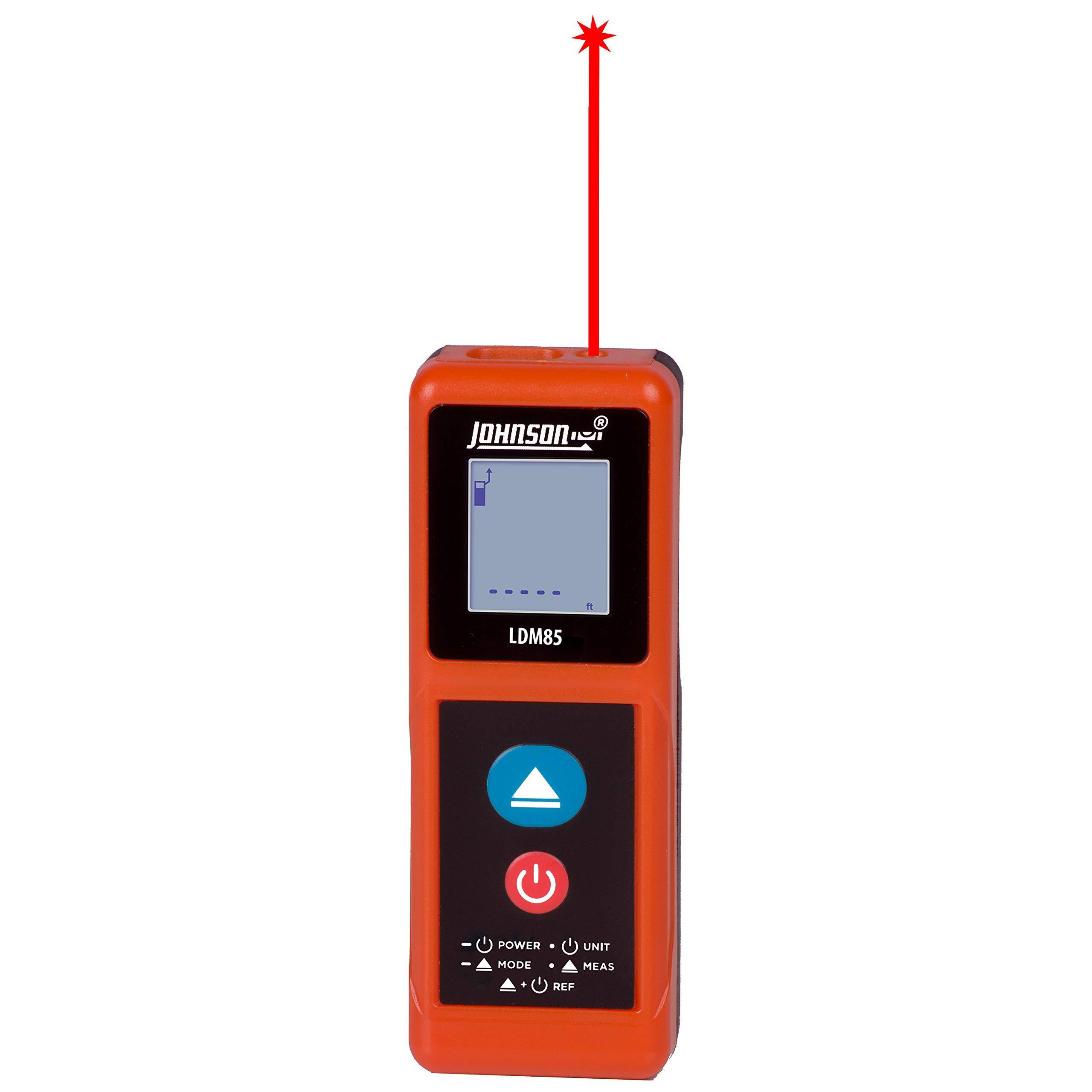 Johnson Johnson Level & Tool LDM85 Laser Distance Meter, 85\', Orange, 1 Laser Distance Meter