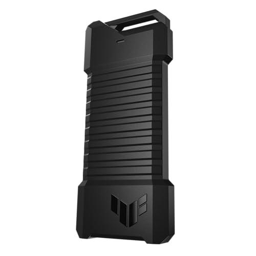 ASUS TUF Gaming AS1000 (USB-C 3.2 Gen 2x1 Portable M.2 NVMe PCIe SSD 1 TB, Aluminum Alloy Chassis with a Thermal pad, Military Grade MIL-STD-810H Drop Resistance, and IP68 Water/dust Resistance)