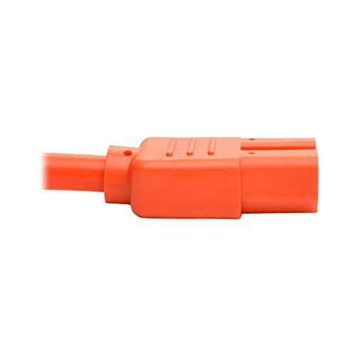 Tripp Lite Tripp Lite 3ft Heavy Duty Computer Power Extension Cord 15A, 14 AWG, C14 to C15, Orange 3'(P018-003-AOR)