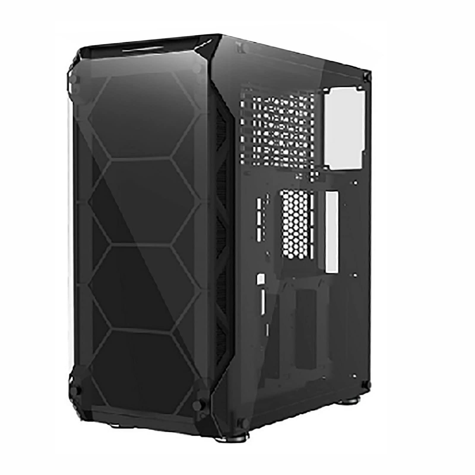 Rhino Rhinomax A17 Series Phoenix Full-Tower E-ATX/ATX/M-ATX Computer Gaming Case with 3-Sided Reinforced Glass, USB 3.0, 6 ARG Light-Emitting 12cm Fans with 1 ARGB Fan Controller