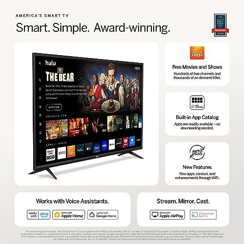 VIZIO VIZIO 24-inch D-Series 720p Smart TV with Apple AirPlay and Chromecast Built-in, Alexa Compatibility, D24h-J09, 2021 Model