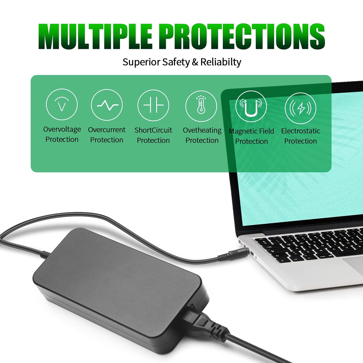 HSXIRQA 135W AC Charger Fit for Acer Aspire V 15/ V 17/ VX 15/ V Nitro Series Gaming Laptop N17C2 N17C1 N15Q12 N16C7 Aspire 5 Pro A517-51GP Aspire V5-591 Computer Power Supply Cord ADP-135KB T