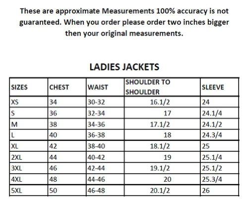 Allstate Leather Allstate Leather Women\'s AL2146 Full Cut M.C. jacket Medium Black